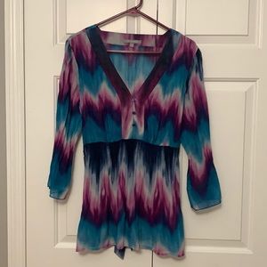 NY Collection. Sheer top. Size XL.